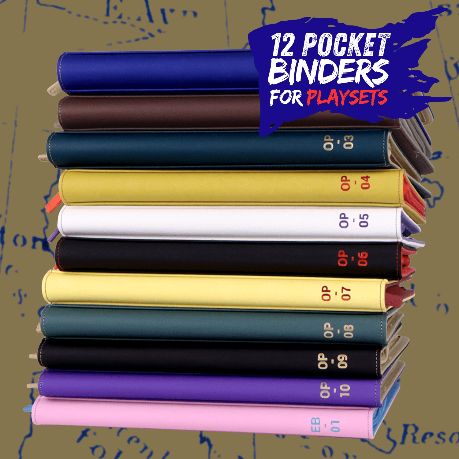 12-Pocket One Piece Binders - Choose Your Treasure bindrz 12-Pocket One Piece Binders - Choose Your Treasure bindrz