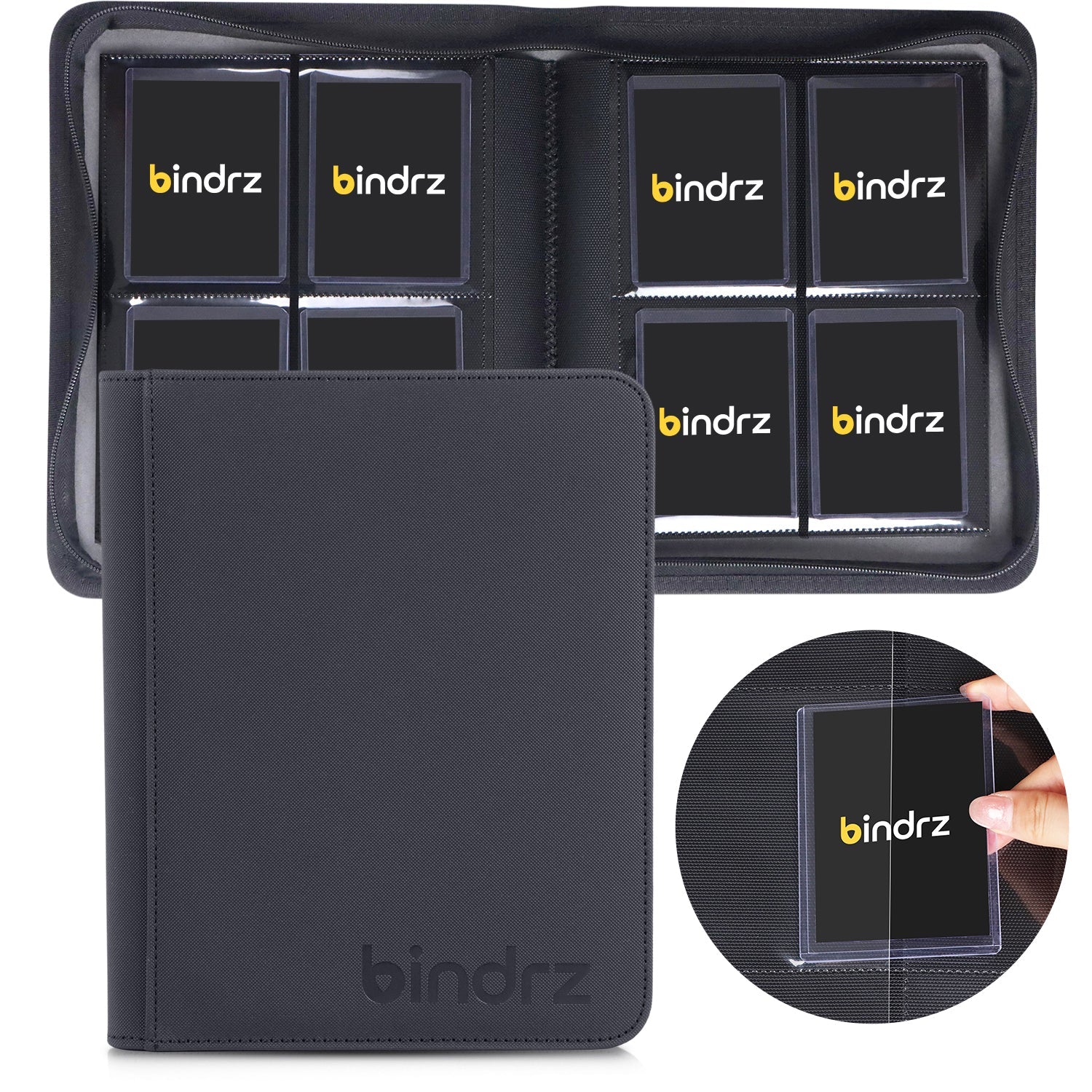 4-Pocket 112 Top Loader Binder (Black) bindrz 4-Pocket 112 Top Loader Binder (Black) bindrz