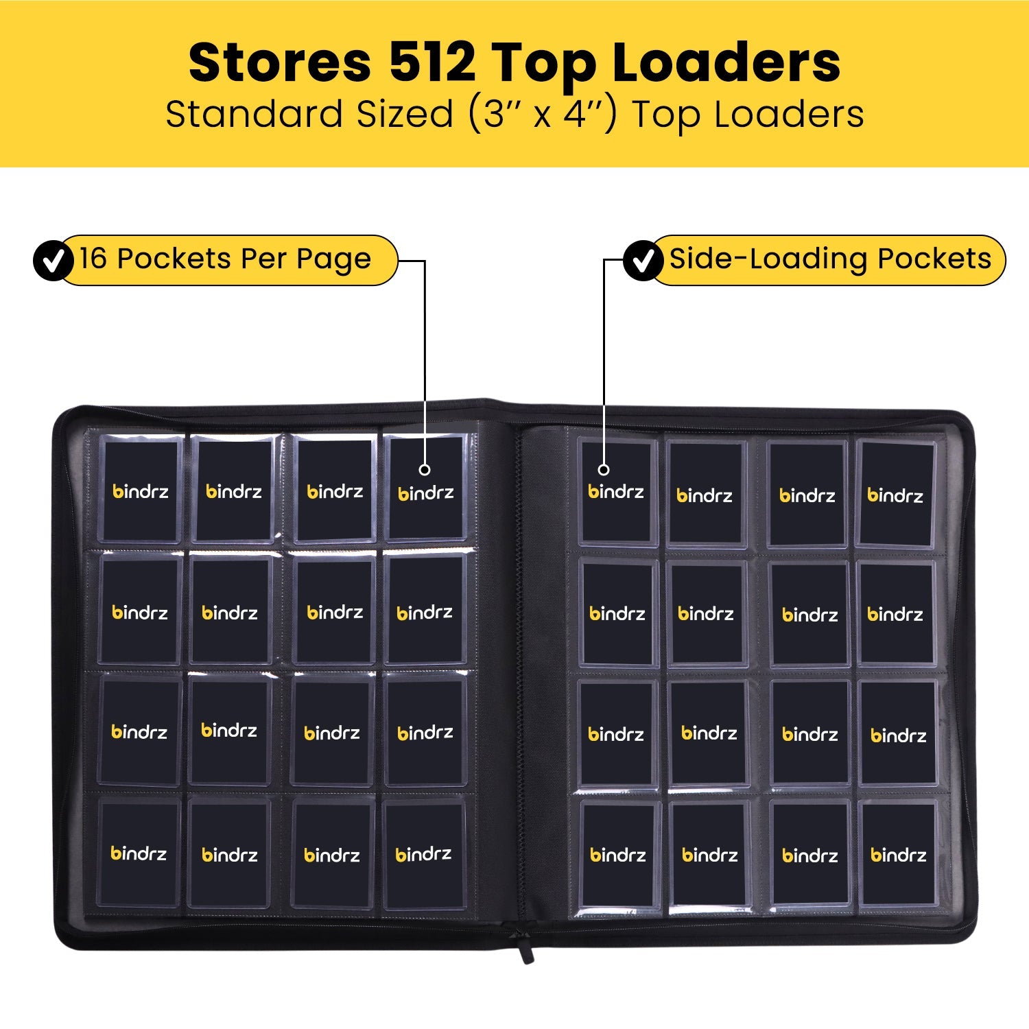 16-Pocket 512 Top Loader XL Binder bindrz 16-Pocket 512 Top Loader XL Binder bindrz