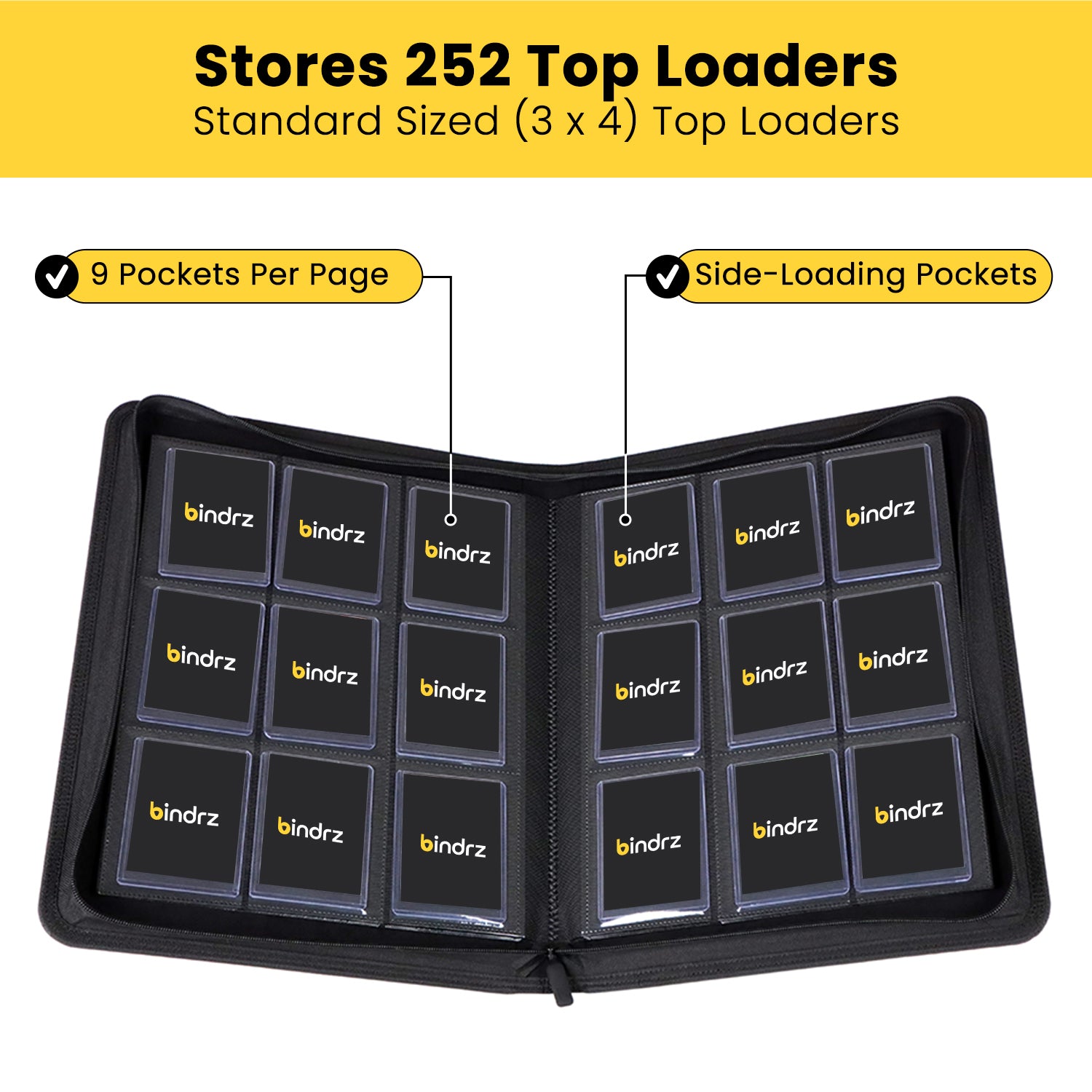 9-Pocket 252 Top Loader Binder (Blue) 9-Pocket 252 Top Loader Binder (Blue)