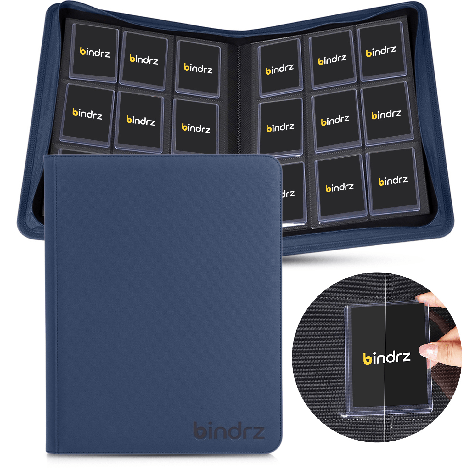 Tops Folder Grail Guard Premium A4 Binder - Holds 252 Toploader Cards, 9-Pocket Pages, Faux Leather Pokemon Card Binder Top Loader Tops Folder Grail Guard Premium A4 Binder - Holds 252 Toploader Cards, 9-Pocket Pages, Faux Leather Pokemon Card Binder Top Loader