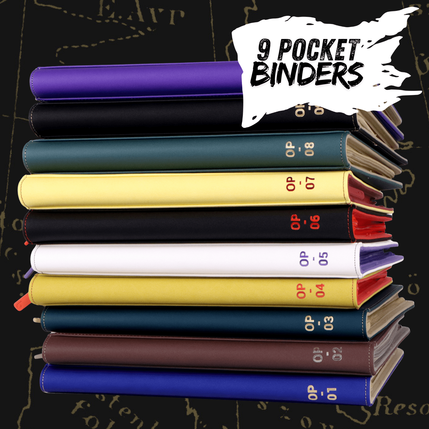9-Pocket One Piece Binders - Choose Your Treasure bindrz 9-Pocket One Piece Binders - Choose Your Treasure bindrz