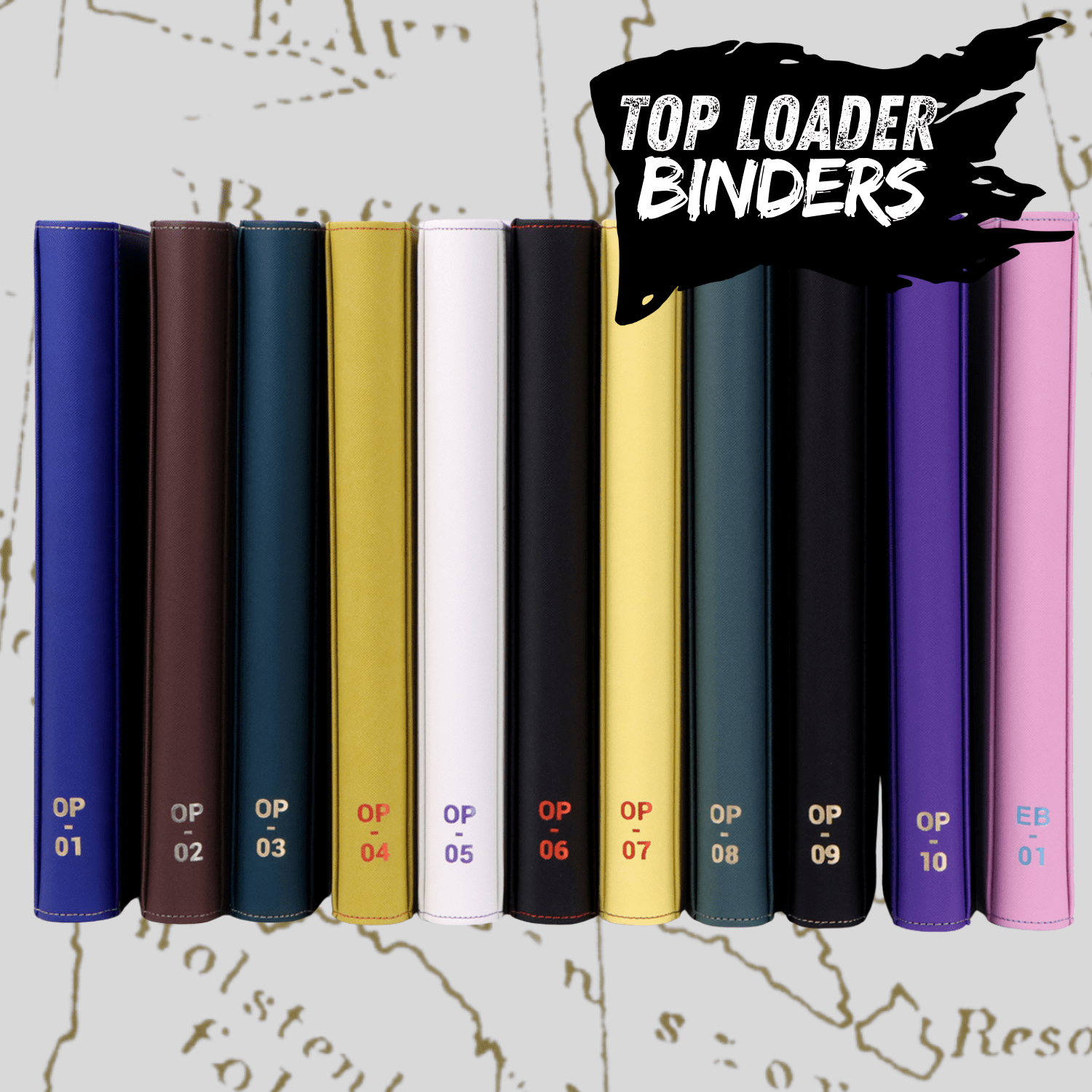 Top Loader One Piece Binders - Choose Your Treasure bindrz Top Loader One Piece Binders - Choose Your Treasure bindrz
