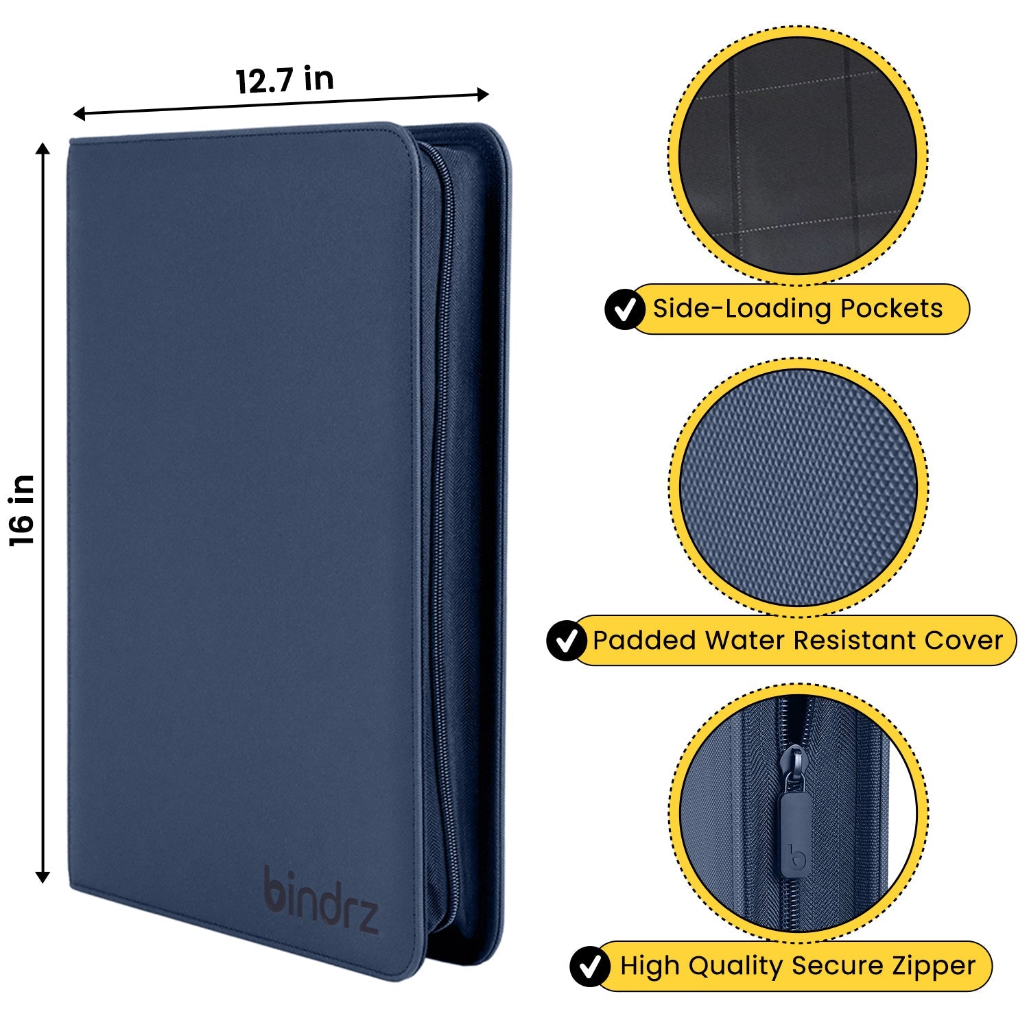 Vault X TopLoader Zipper Card Binder - Holds 252 Cards, 14 Pages With 9 Pockets Each, Black Fun Guys Binder Vault X TopLoader Zipper Card Binder - Holds 252 Cards, 14 Pages With 9 Pockets Each, Black Fun Guys Binder